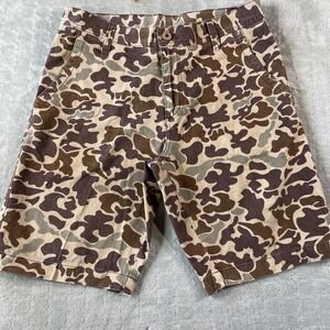 Vintage Foot Locker Frog Camo‎ Shorts Mens Size 34 Brown 90s Y2K Grunge Punk